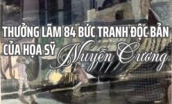 [Ảnh] Thưởng lãm 84 bức tranh độc bản của họa sỹ Nguyễn Cương